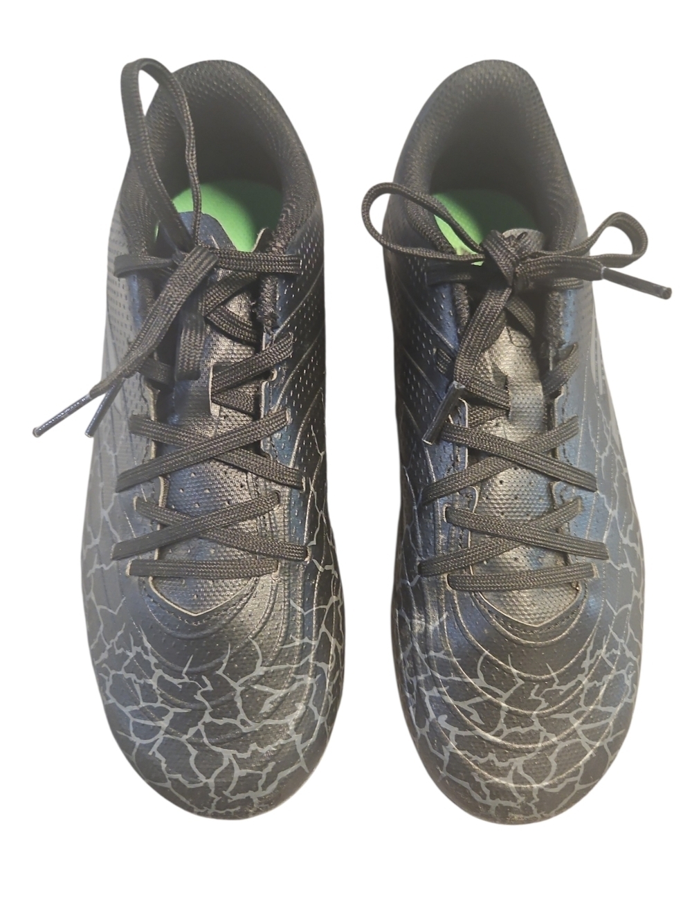 Skechers SKX Boys Black Gray Soccer Cleats Size 2.5 - Picture 3 of 5